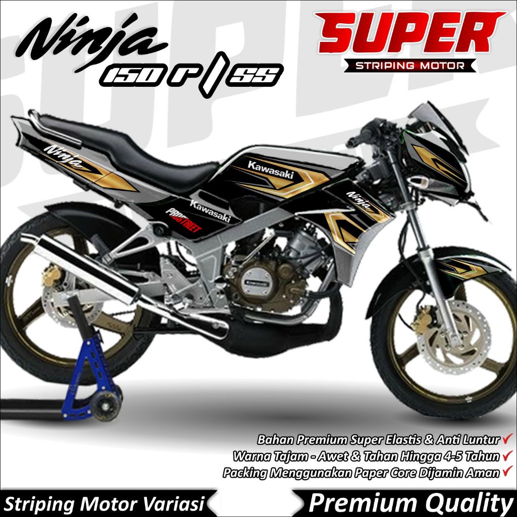 Stiker Ninja 150 R / SS Anti Luntur keren Striping Ninja 150 R / SS Striping Kawasaki Ninja 150 R / 