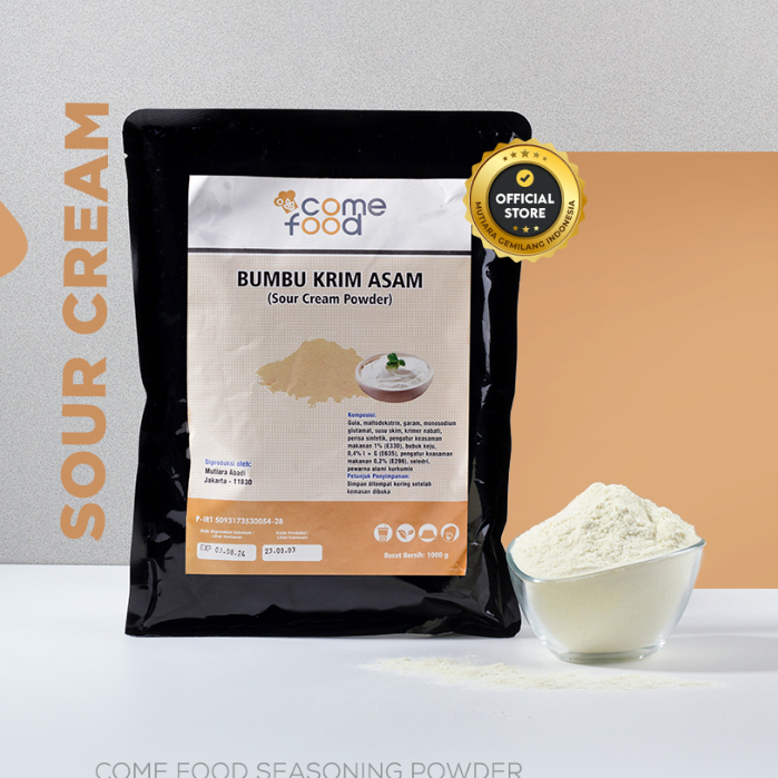 

come food bumbu sour cream 1kg bumbu krim asam 1kg