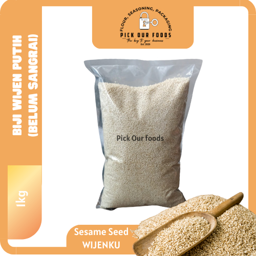 

Wijen Putih | Biji Wijen Putih belum sangrai | Wijenku | Sesame Seed