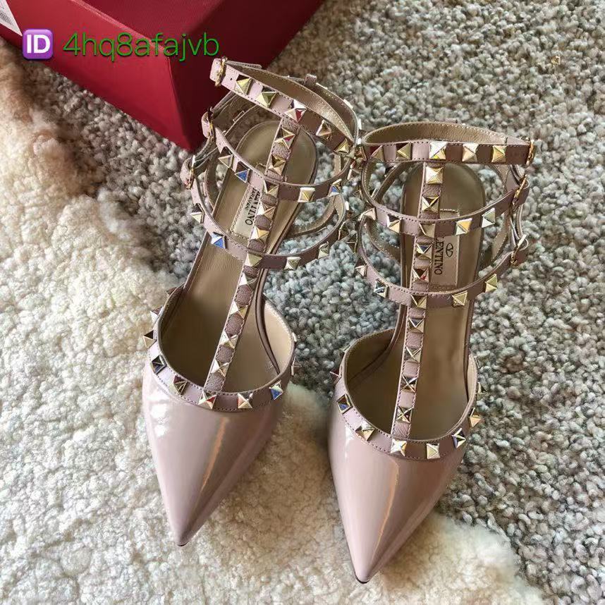 Original Valentino Rivet Three Belt High Heels