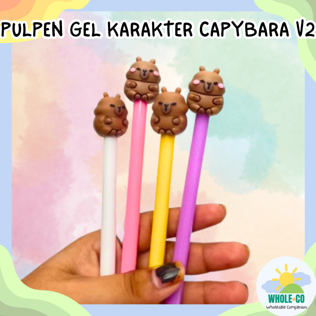 

Pulpen Gel Karakter Capybara Gemoy V2 Premium Hewan Kapibara Gendut Lucu Unik Imut Termurah Grosir COD