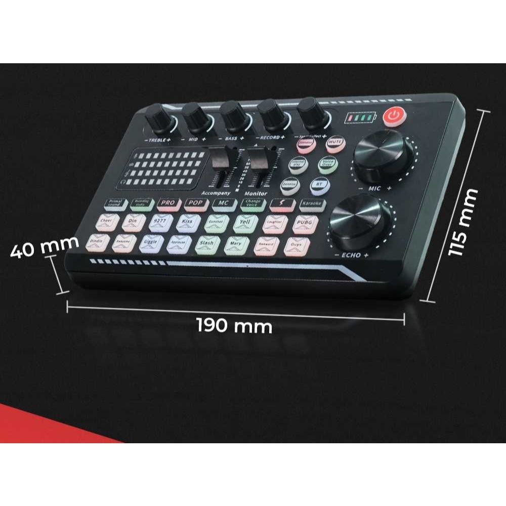 Audio Bluetooth Mixer Sound Card Live Broadcast Karaoke