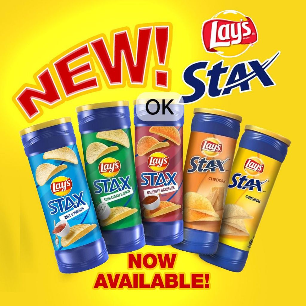 

OK9259 LAYS STAX Potato Crisp 5.5 Oz / Potato Keripik Enak / Pop Tastic Jacker Import