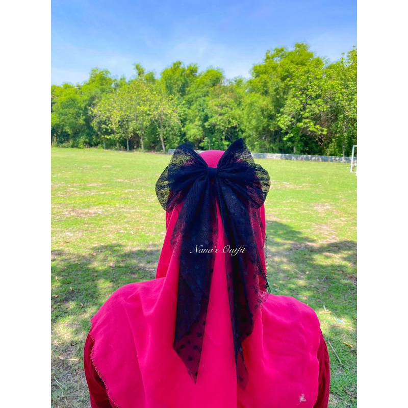 Pita Hijab / Pita Jilbab Bahan Tile / Pita Hijab Korea / Pita Jilbab Belakang /Jepitan Rambut Korea 