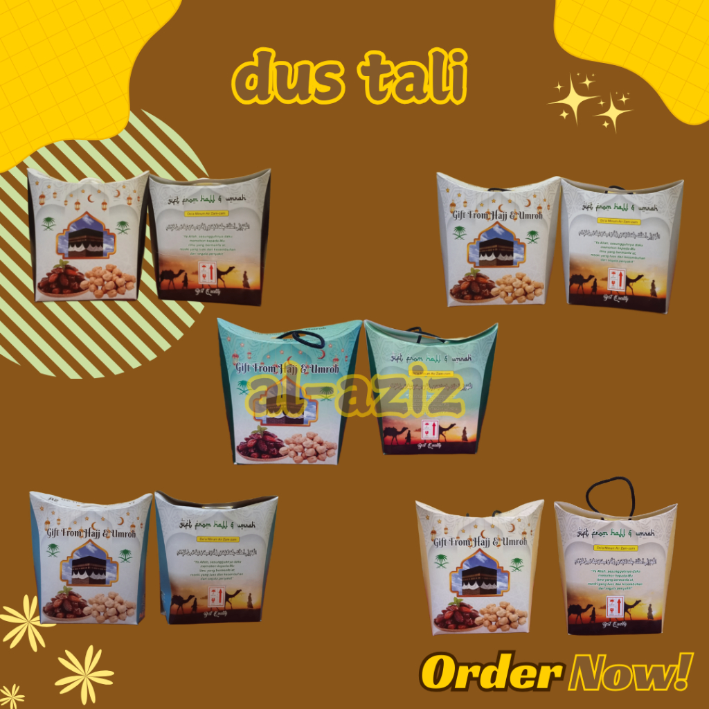 

1 pack(isi 50pcs) Dus tenteng dus tali goodie bag paketan oleh oleh hajji dan umroh
