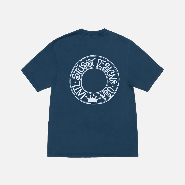 Stussy T-Shirt Oversize Buana Tee Pigment Dyed Navy