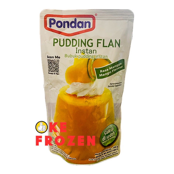 

PONDAN PUDDING INSTAN FLAN RASA MANGGA 100GR