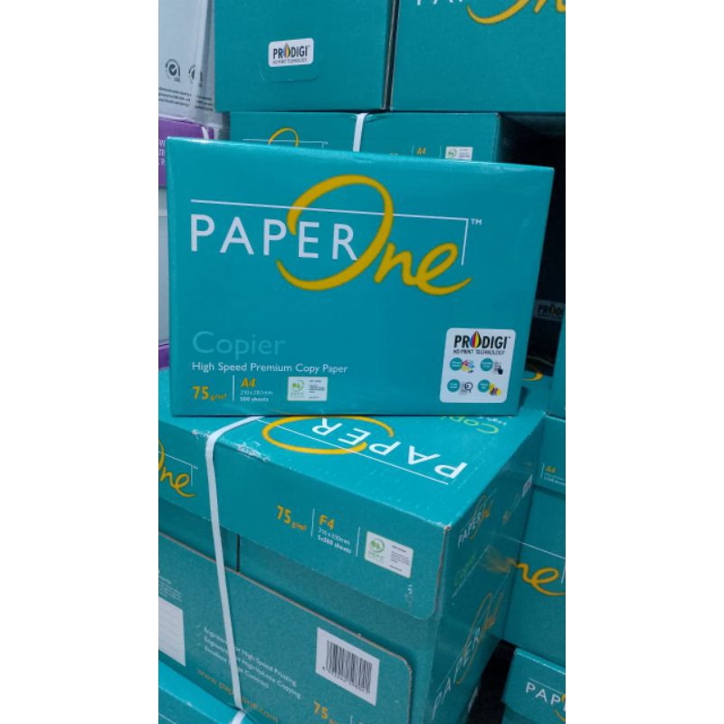 

Kertas HVS paper one A4 75 gram 1 rim (500 sheet)