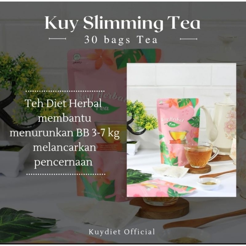 

Teh diet isi 30 sachet / slimming tea BPOM/ Kuy herbal tea diet
