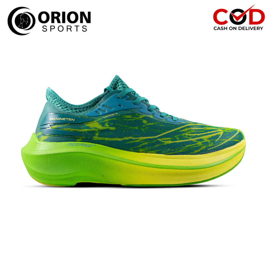 SEPATU RUNNING 910 HAZE VELOCE - HIJAU TOSCA/HIJAU NEON/KUNING