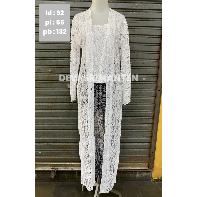 kebaya putih kutubaru/Kebaya broklat putih