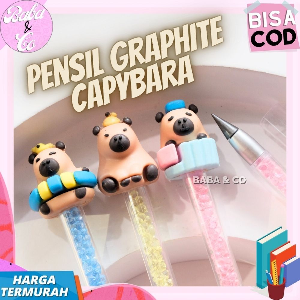 

PENSIL GRAPHITE CAPYBARA PENSIL LUCU UNIK PENCIL ABADI GRAPHITE CAPYBARA PENSIL INFINITE KAPIBARA ETERNAL