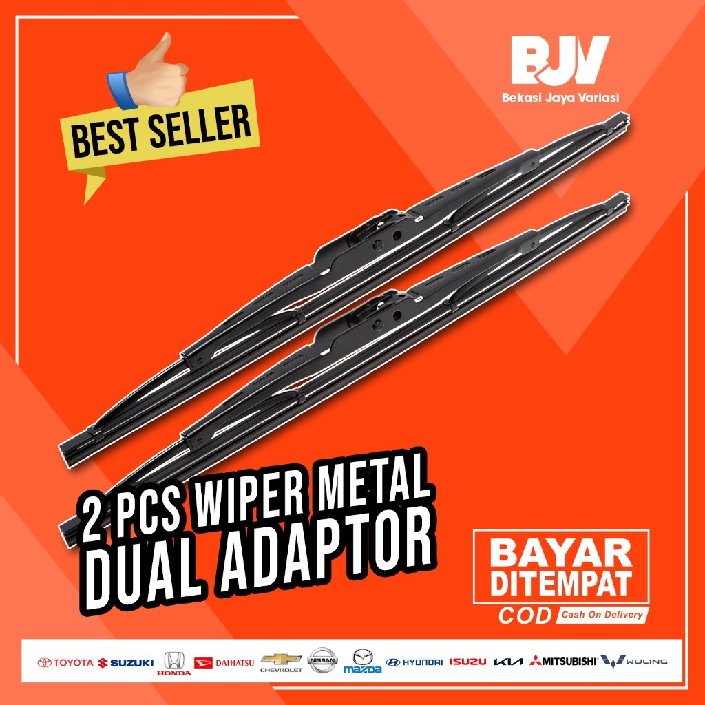 Wiper Besi Peugeot 306 1 Set Kiri dan Kanan Sepasang Wiper Blade Kaca Depan Mobil Advantage