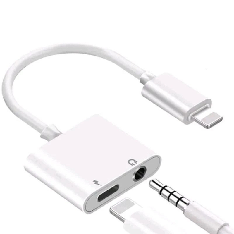 Kabel Audio Headset Iphone Double Jack