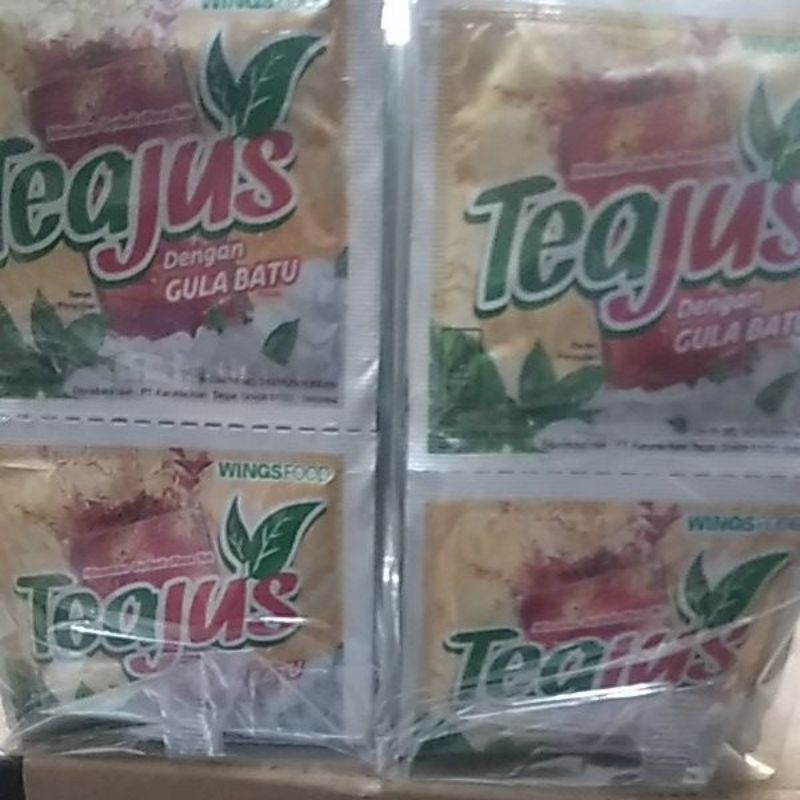 

Teajus gula batu 1 pak isi 6 renceng