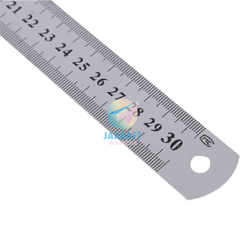 

(1 Pcs) Penggaris Besi Panjang 30 cm Dengan Tabel Konversi SQUEEZY SQ-670 / CC-670 Stainless Steel Ruler 12" Inch Murah Ekonomis Anti Karat