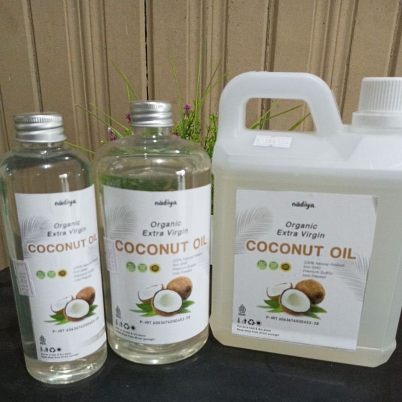

VCO Organic Extra Virgin Coconut Oil Minyak Kelapa Asli Nadiya