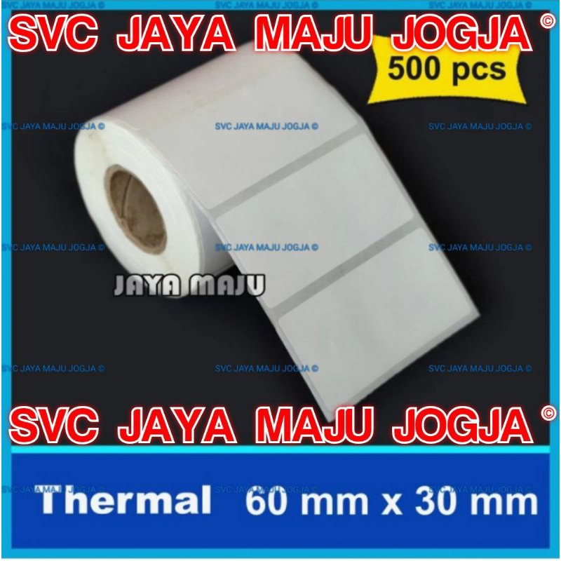 

MURAH 500 PCS/ROLL LABEL THERMAL 60X30 60 X 30 THERMAL TOP COAT - 1 LINE - FACE OUT - ISI 500 PCS || CORE 1" || LABEL TIDAK PAKAI RIBBON BARCODE DIRECT THERMAL || 60x30 60 x 30 6 CM x 3 CM 6x3 CM 60 MM x 30 MM 60x30mm 60x30 mm TERMURAH