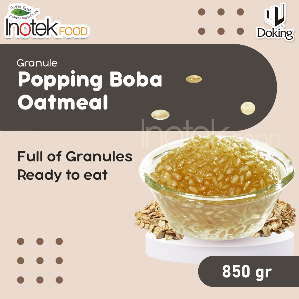 

Granule Popping Boba Oatmeal 850g - TERBARU Boba Popping isi oatmeal