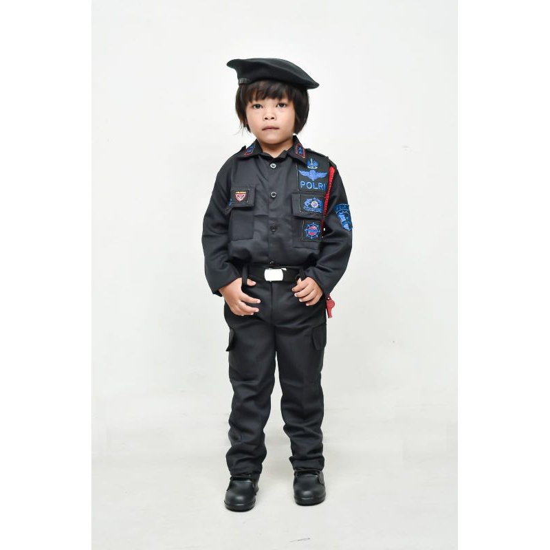 Baju Anak Perempuan Model Brimob - Fashion (Ukuran XS-XXL)