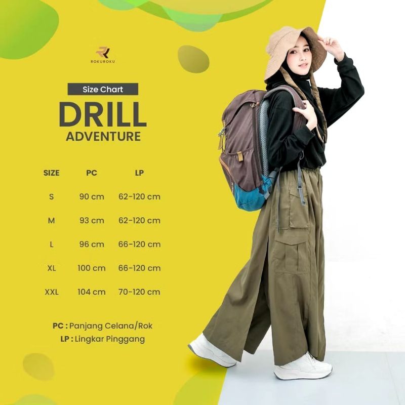 rokcel sport/rokcel autdor olah raga wanita/rokcel drill muslimah/rokcel.adventure.