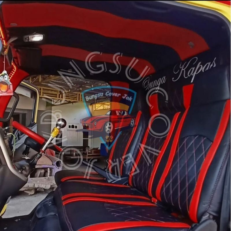 sarung jok mobil truk canter full interior + plapon + cabin - sarung jok mobil truk,Canter,ragasa,Dy