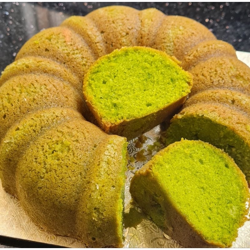 

Matcha Greentea Buttercake | Bolu mentega rasa matcha