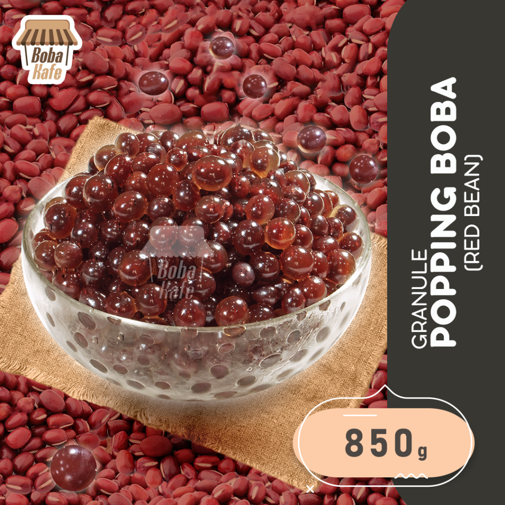 

Granule Popping Boba Red Bean 850g - TERBARU Boba Poping isi kacang merah