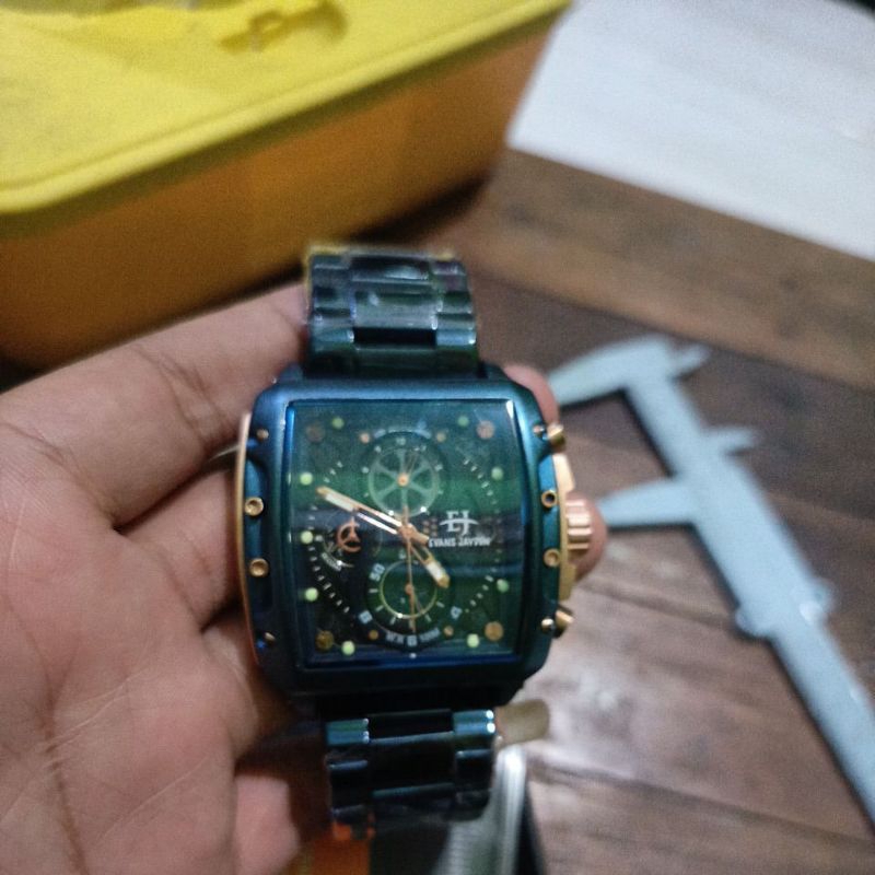Buy 1 get 1 jam tangan new original Evans Jayden EJ-9550 kotak