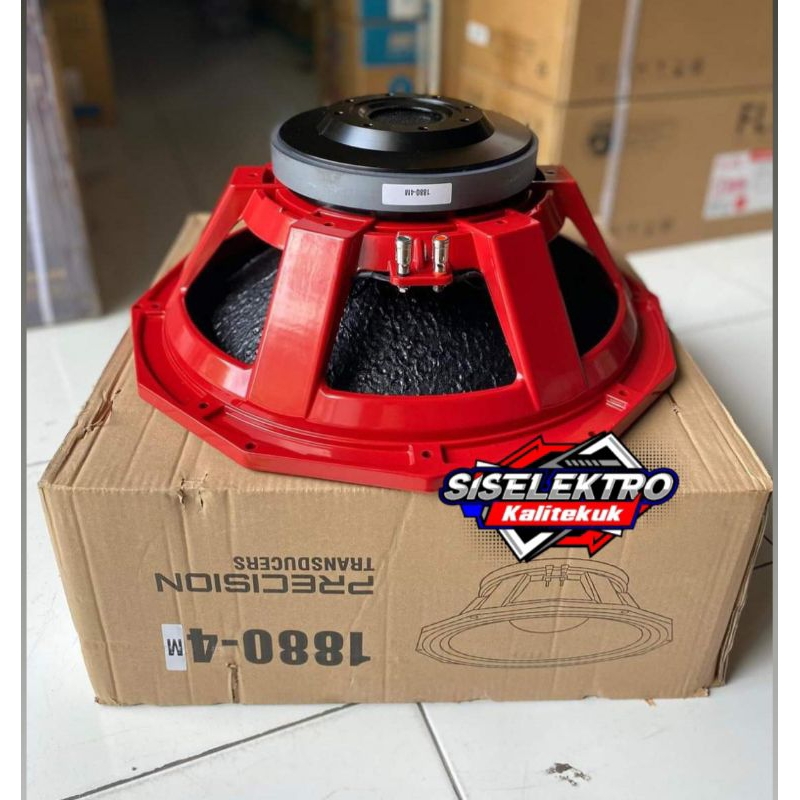 Speaker 18 Inch PD 1880-4M PD 1880 MERAH HITAM