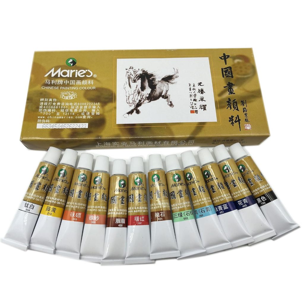 

Maries Chinese Painting Type E1302 12ml 12 Warna
