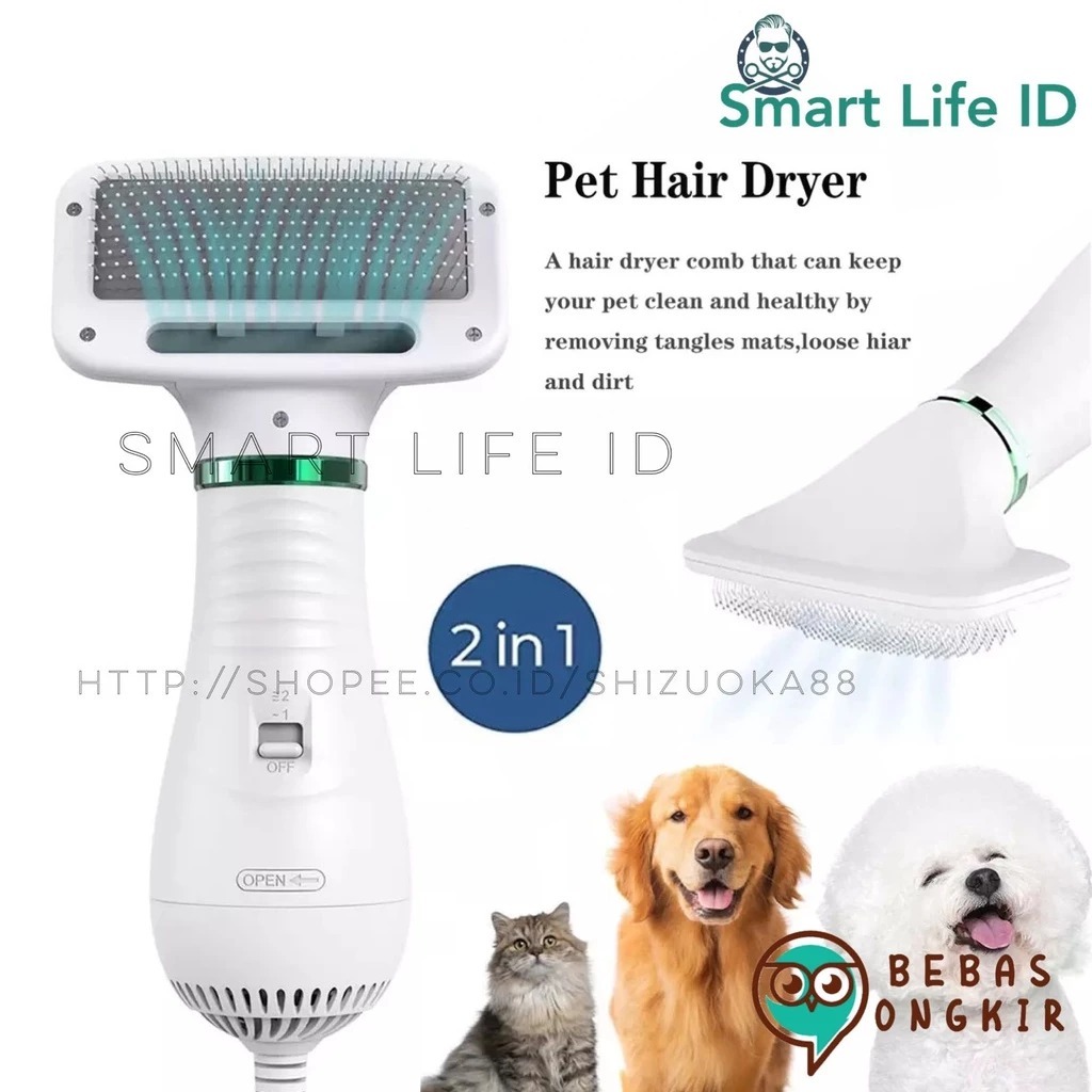 Pet Grooming Bekas - Dryer Pengering Bulu Anjing Kucing Sisir Dan Blower 2 in 1 Hair Dryer Hewan Pel