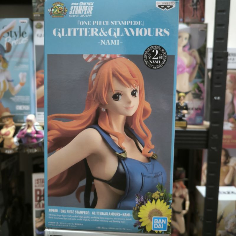 Nami Stampede Blue Glitter And Glamour One Piece Original Figure