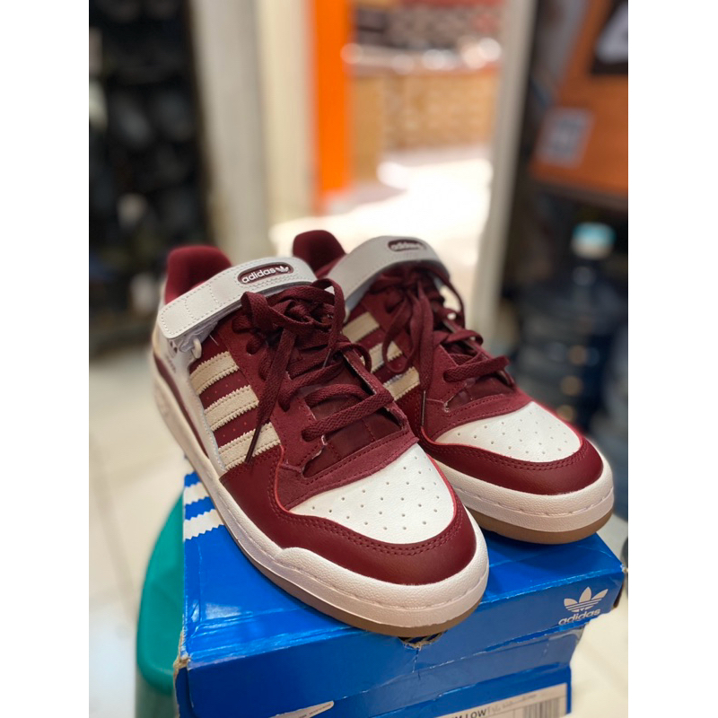 Adidas Forum Low - Men’s Sneakers Shoes ADIGX7068 Maroon ONLY ONE