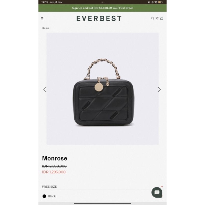 Preloved Everbest Bag Tas Monrose Beige