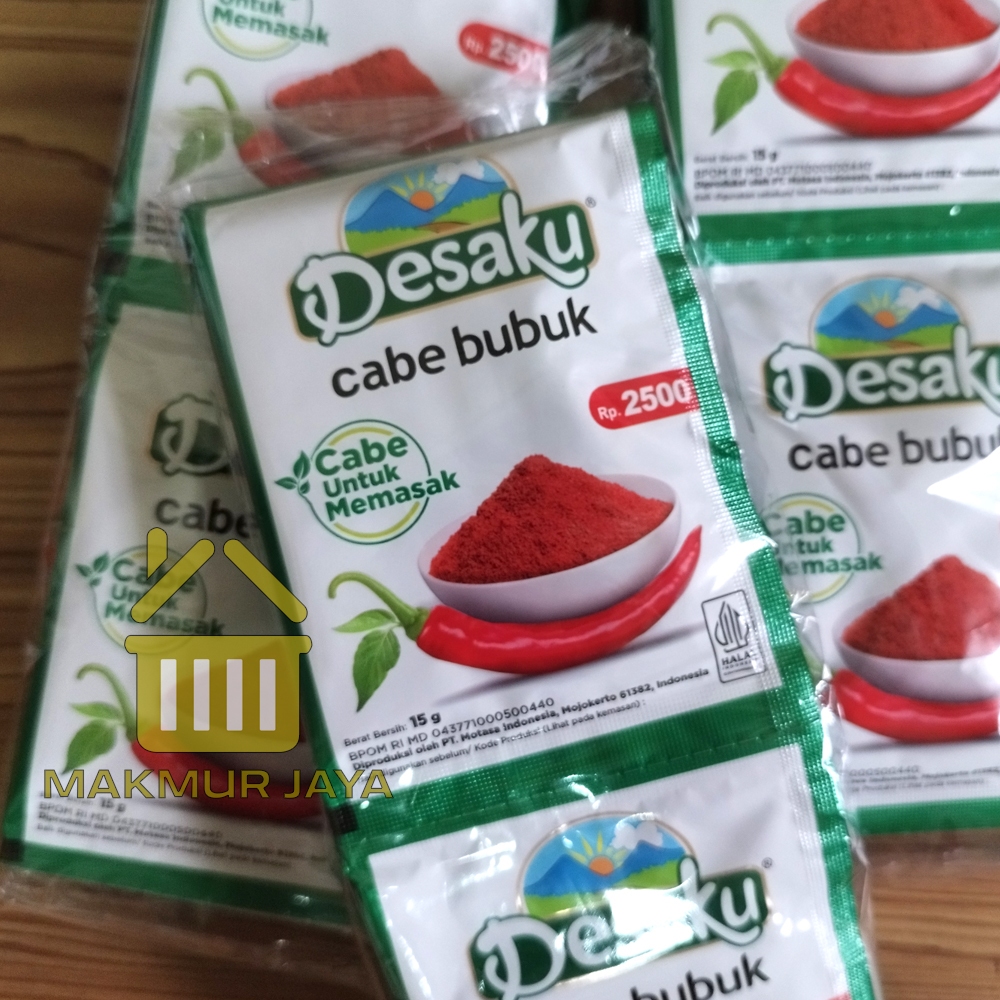 

Cabe Bubuk DESAKU 1 Renceng isi 10 Sachet Cabe Bubuk Untuk Memasak Bumbu Dapur Bubuk Lengkap Desaku