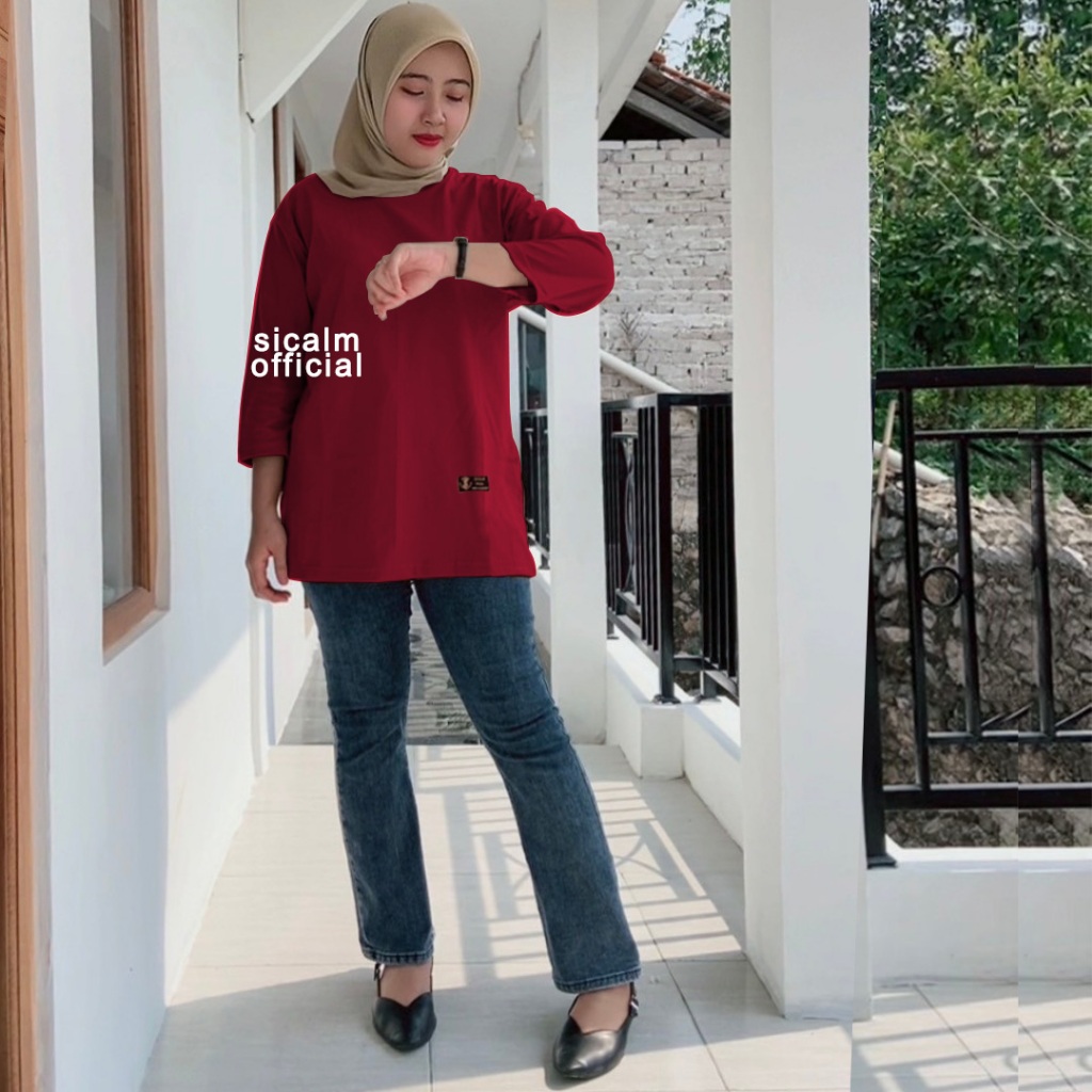 kaos 7 8 wanita kaos oversize wanita ld 120 jumbo kaos polos oversize wanita katun combed 24s tebal