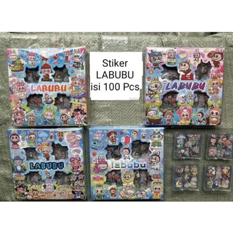 

100 PCS STIKER MOMO LABUBU - STIKER MOMO LABUBU / STIKER LABUBU / STIKER VIRAL
