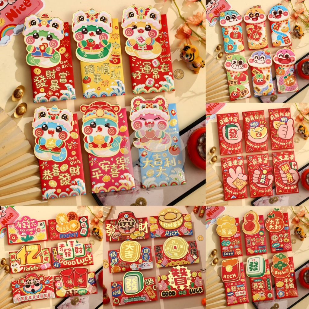 

Angpao Imlek Ular 2025 Angpau YS 3D Dompet Glossy V. 3D Shio Ular Grosir Snake Timbul 2025 Hongbao Grosir Murah isi 6 pcs Tebal Grosir Motif Karakter Berkualitas Bahan Terbaik