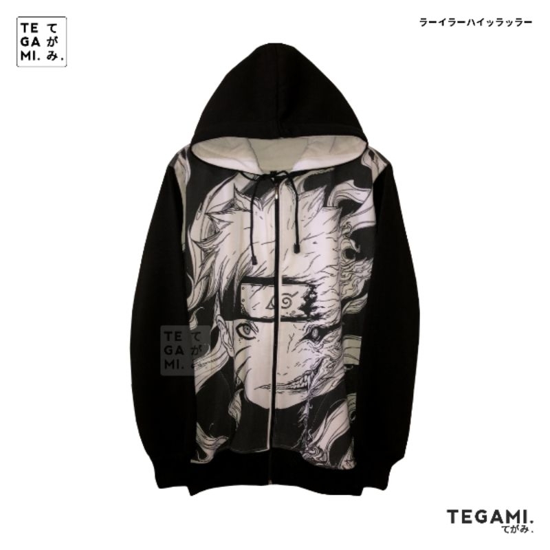 Tegami Jaket Anime Hoodie Naruto Kurama