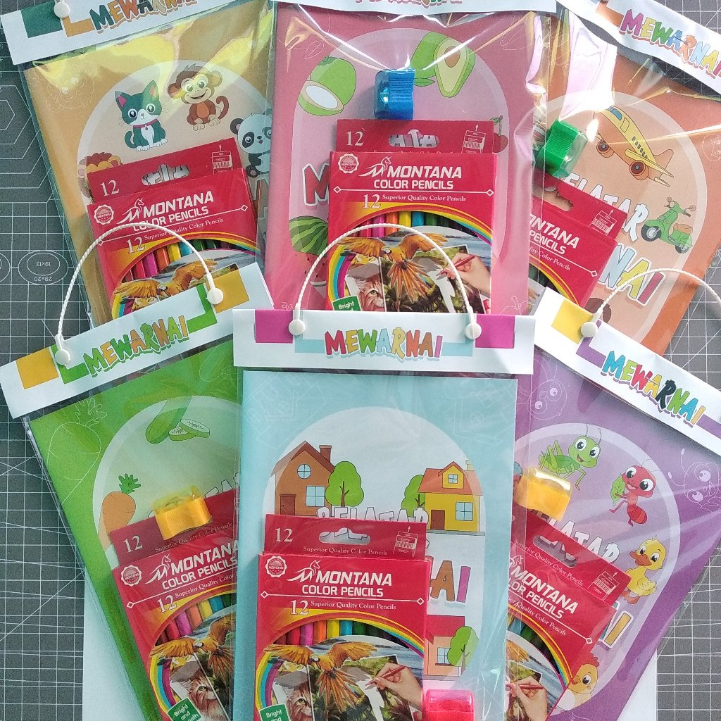 

Paket Buku Mewarnai Lengkap Plus Pensil Warna Souvenir Ulang Tahun Anak Coloring Kit