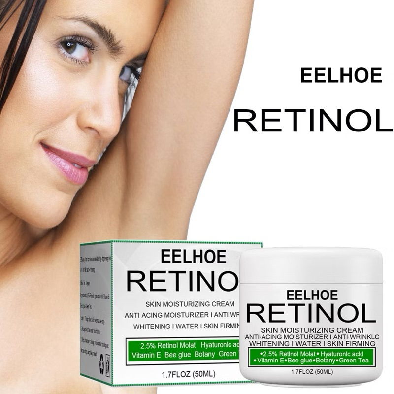 [ORI 100% PROMO] EELHOE RETINOL 50ml Krim Pemutih Kulit Tubuh, Leher, Ketiak dan Selangkanga ampuh ,