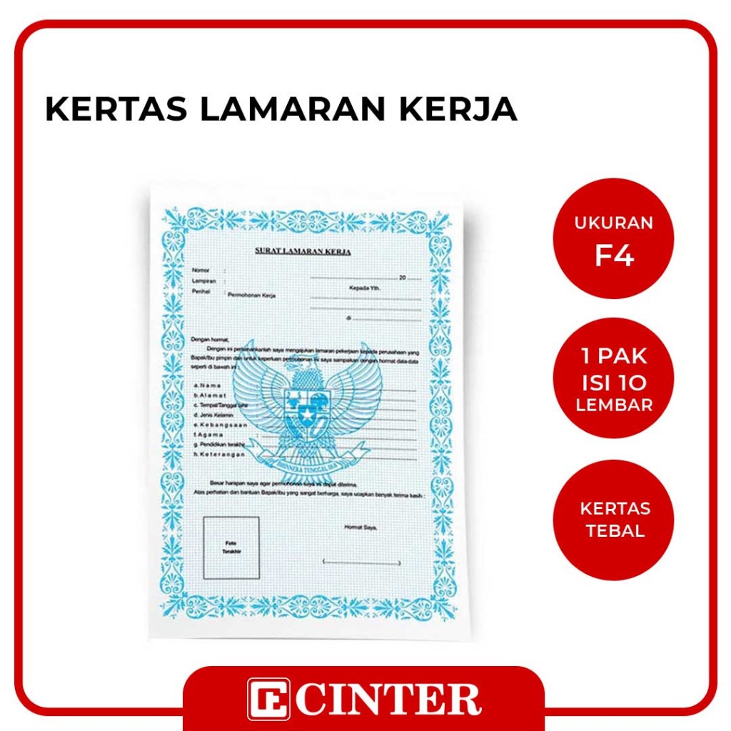 

BAMBOO - KERTAS LAMARAN KERJA 1 BUNGKUS ISI 10 LEMBAR