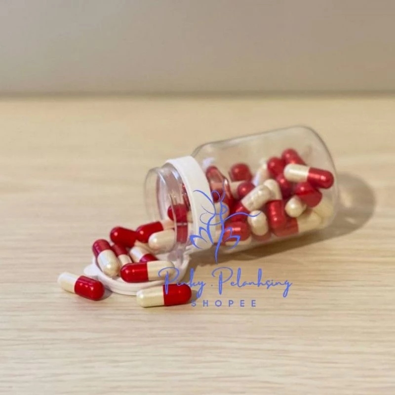 Pinky Pelangsing Obat Diet Ampuh Penurun Berat Badan Pink Kapsul Merah Putih(kemasan botol isi 30)