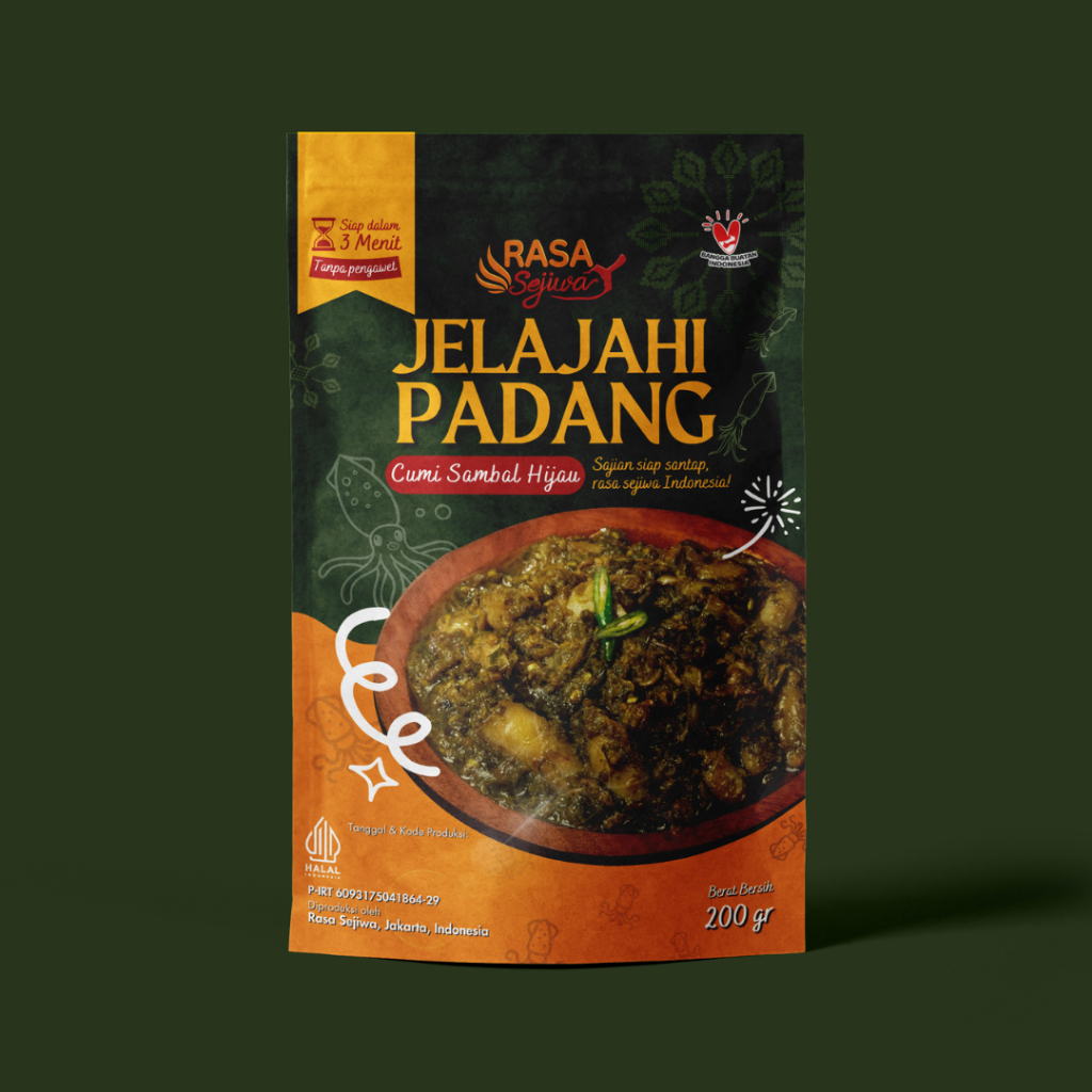 

Rasa Sejiwa - Cumi Sambal Hijau 200gr Lauk Siap Saji NON MSG & Pengawet