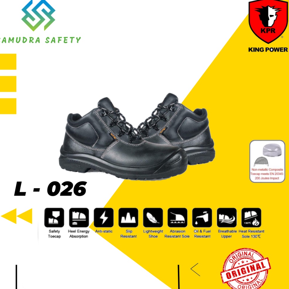 ART B7R Safety Shoes King Power  Sepatu Safety King Power L26  Original