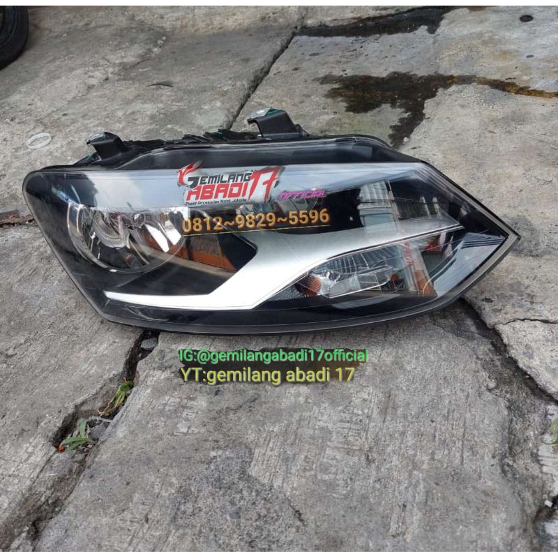 headlamp vw polo 2013 2014 original