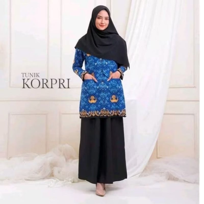 TUNIK BATIK KORPRI TERMURAH
