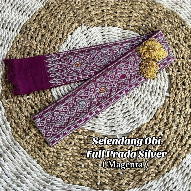 Selendang obi bordir bali // selendang obi // selendang kebaya