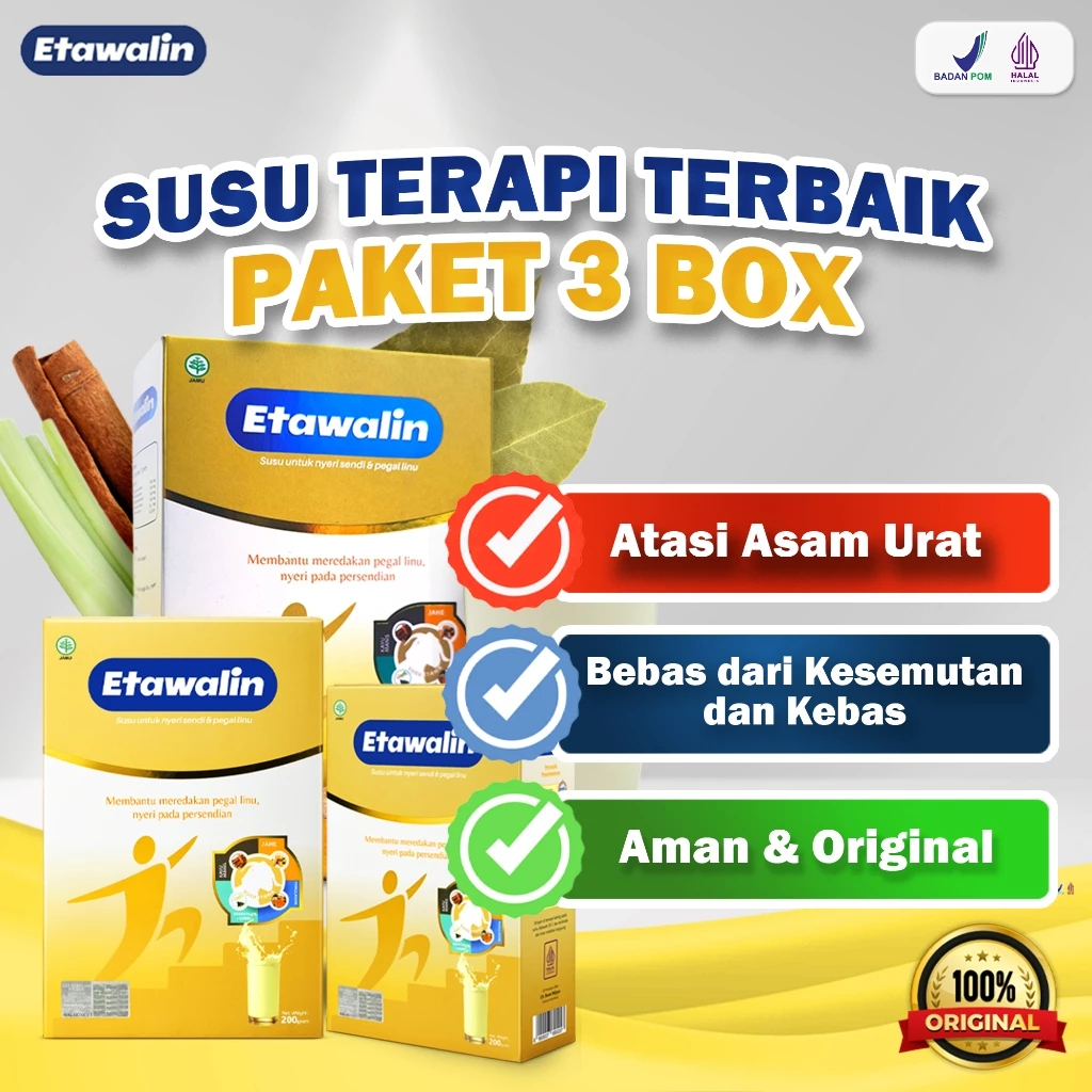 

Etawalin Susu Kambing Solusi Asam Urat Original 3 Box